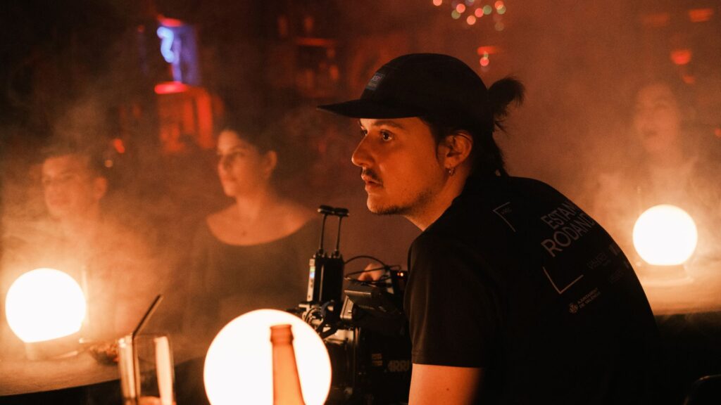 Manuel Galán en el rodaje de 'Open Mic'