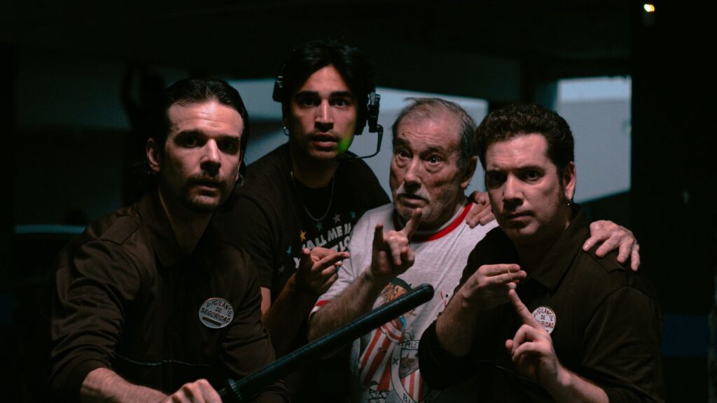 Jon Arias, Manolo Cal y Víctor Castilla junto a Daniel Arias