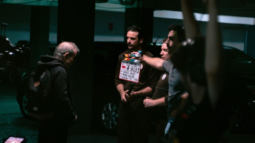 Jon Arias, Manolo Cal y Víctor Castilla en el SET de La Garita